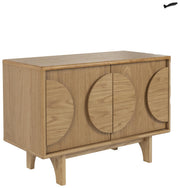 Sideboard GROOVE mit 2 Türen und Eichennfurnier von Zuiver