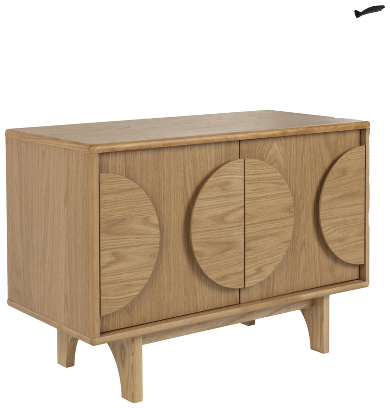 Sideboard GROOVE mit 2 Türen und Eichennfurnier von Zuiver