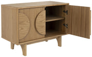 Sideboard GROOVE mit 2 Türen und Eichennfurnier von Zuiver