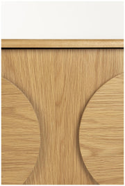 Sideboard GROOVE mit 2 Türen und Eichennfurnier von Zuiver