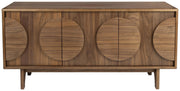 Sideboard GROOVE mit 3 Türen und Walnussfurnier von Zuiver