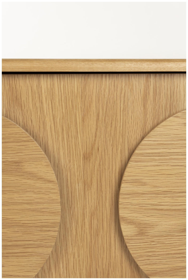 Sideboard GROOVE mit 3 Türen und Eichennfurnier von Zuiver
