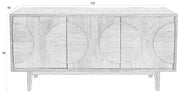 Sideboard GROOVE mit 3 Türen und Eichennfurnier von Zuiver