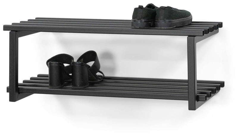 Schuhregal RIZZOLI / MARCO BLACK EDITION Flurregal mit 2 Ablagen