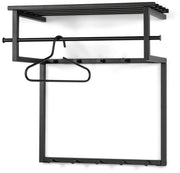 Wandgarderobe RIZZOLI BLACK EDITION mit Hutablage von Spinder Design