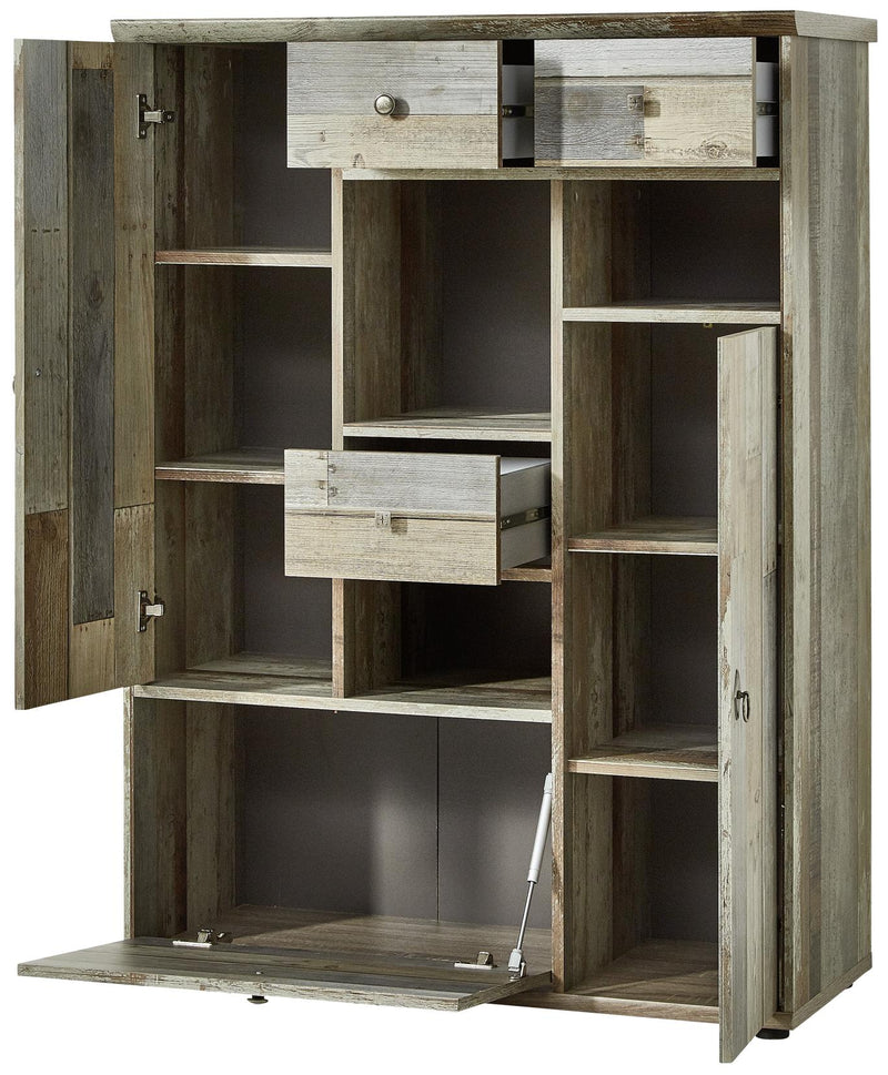 Wohnzimmerschrank Wohnwand BONANZA DD82 - Driftwood Nachbildung
