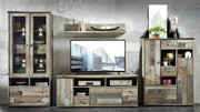Wohnzimmerschrank Wohnwand BONANZA DD83 - Driftwood Nachbildung