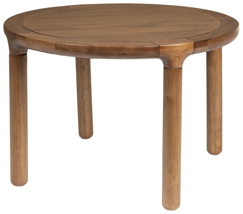 Couchtisch STORM rund Ø 60 cm von Zuiver Walnuss lackiert