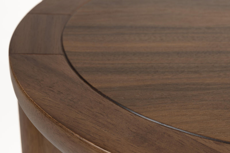 Couchtisch STORM rund Ø 60 cm von Zuiver Walnuss lackiert