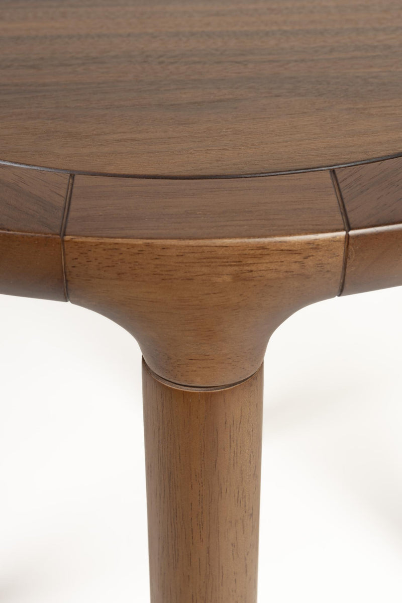 Couchtisch STORM rund Ø 60 cm von Zuiver Walnuss lackiert