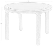Couchtisch STORM rund Ø 60 cm von Zuiver Walnuss lackiert