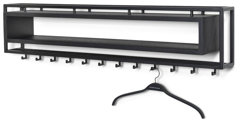 Garderobe Wandgarderobe SCHOOL 120 BLACK EDITION von Spinder Design
