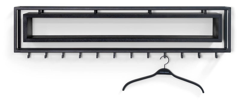 Garderobe Wandgarderobe SCHOOL 120 BLACK EDITION von Spinder Design