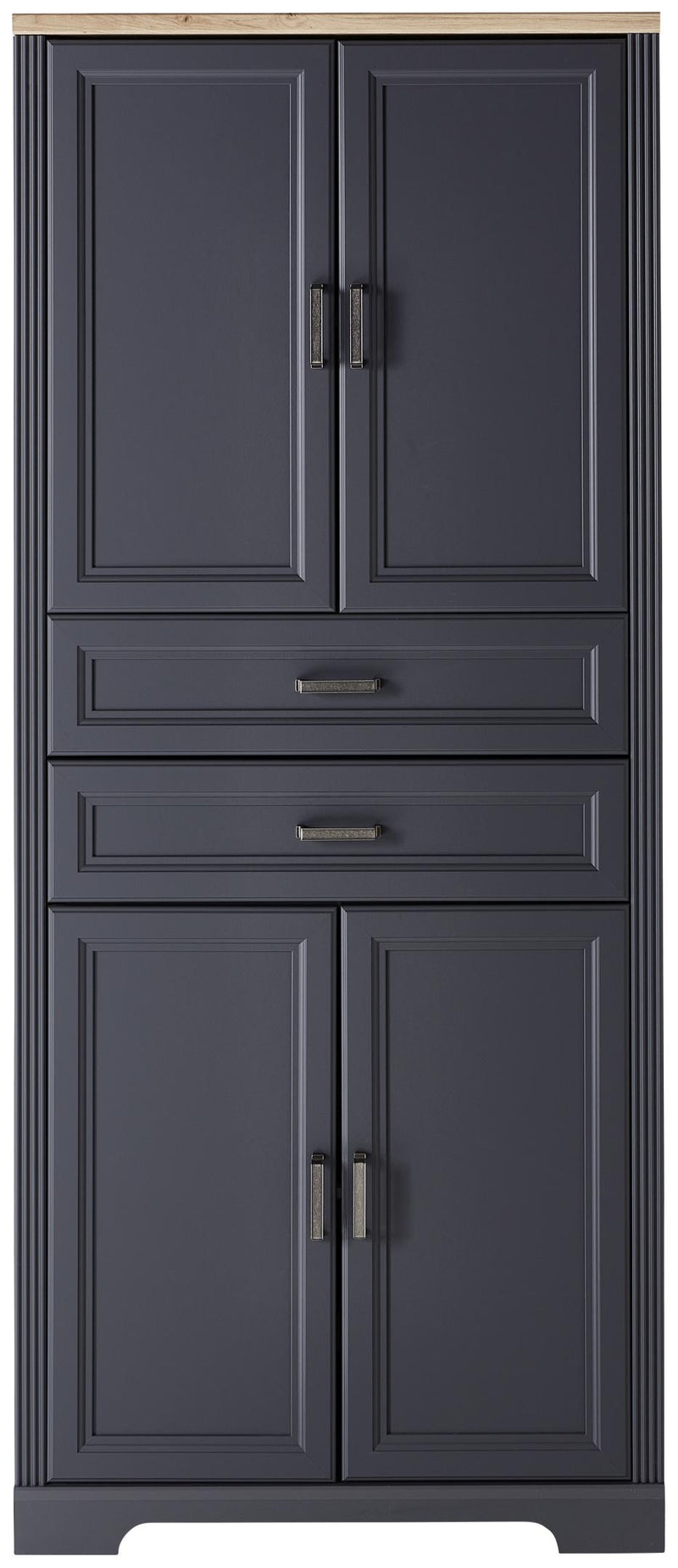 Büroschrank Stauraumelement JASMIN 02 Graphit Artisan Eiche
