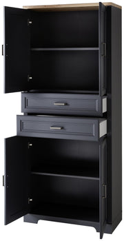 Büroschrank Stauraumelement JASMIN 02 Graphit Artisan Eiche