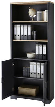 Büroregal Stauraumelement JASMIN 03 Graphit Artisan Eiche Nachbildung
