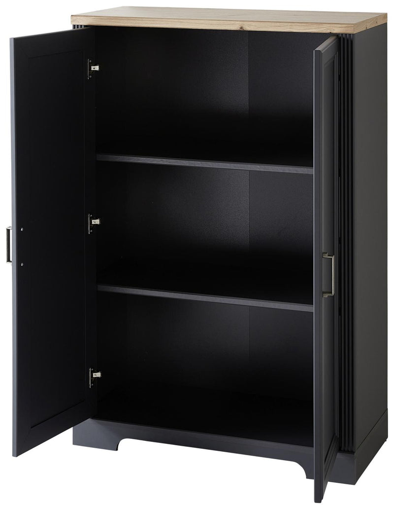 Stauraumelement Büro Kommode JASMIN 11 Graphit Artisan Eiche