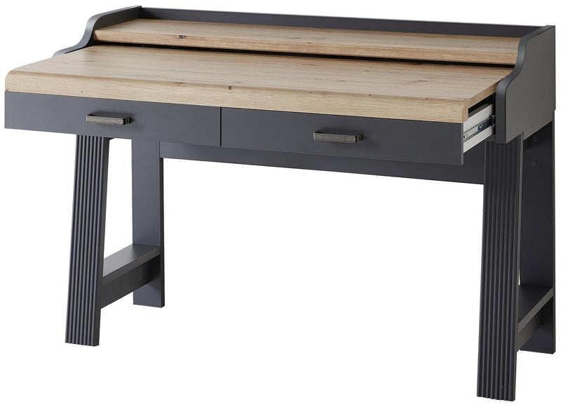 Sekretär Schreibtisch JASMIN Graphit Artisan Eiche Nachbildung