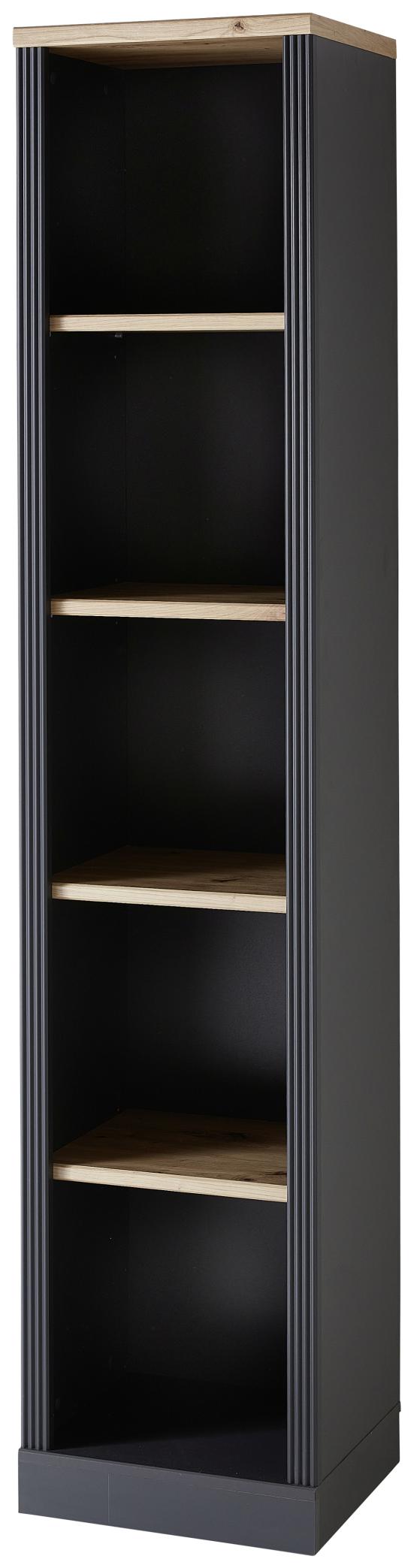 Büroschrank Bürowand Set JASMIN 3-teilig Graphit Artisan Eiche