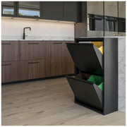 Mülltrenner GIGI 4 Abfalltrenner mit 4 Klappen von Spinder Design