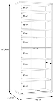 Garderobenschrank ALICE SPRINGS Mehrzweckschrank in 3 Farben von Forte