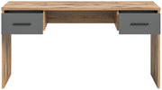 Schreibtisch MASON in Nox Eiche und Basalt grau 150 x 76 cm
