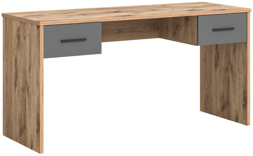 Schreibtisch MASON in Nox Eiche und Basalt grau 150 x 76 cm