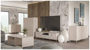 Sideboard SALVATRICE in Sand-Optik mit 3 Türen 3 Schubladen von Forte