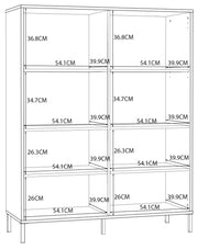 Highboard Schrank SALVATRICE in Sand-Optik mit 4 Türen von Forte