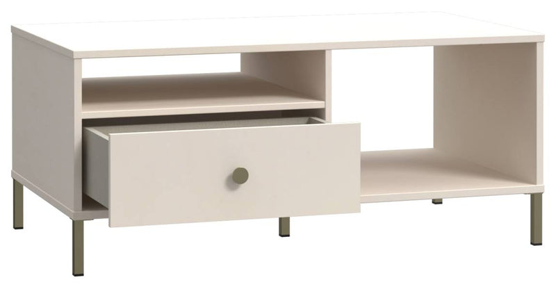 Couchtisch SALVATRICE 110 x 60 cm in Sand-Optik von Forte