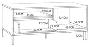 Couchtisch SALVATRICE 110 x 60 cm in Sand-Optik von Forte