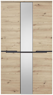 Dielenschrank Memphis 3-türig mit Spiegel Artisan Eiche Graphit