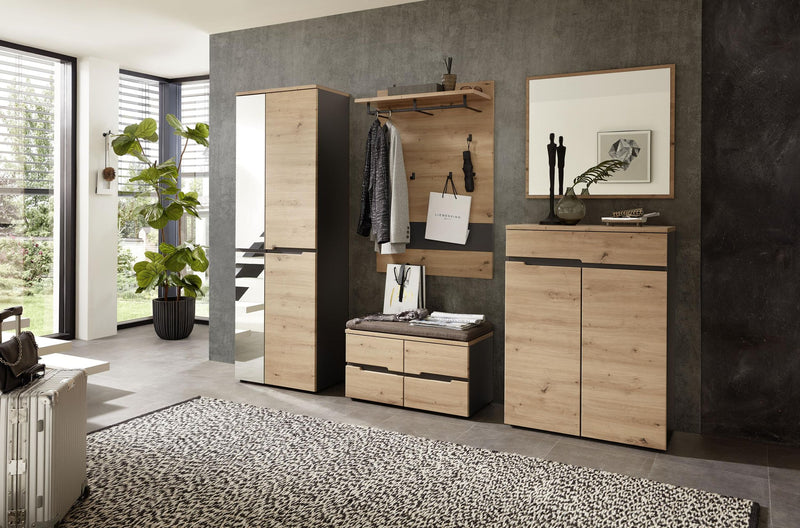 Garderoben Set MEMPHIS GH80 Artisan Eiche Nachbildung 5-teilig