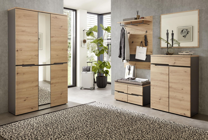 Garderoben Set MEMPHIS GH81 Artisan Eiche Nachbildung 5-teilig