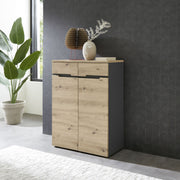 Kommode MEMPHIS 2-türig Artisan Eiche Graphit Nachbildung