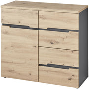 Kommode MEMPHIS GH25 1-türig Artisan Eiche Graphit Nachbildung