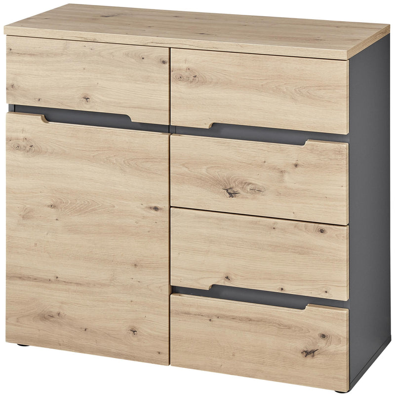 Kommode MEMPHIS GH25 1-türig Artisan Eiche Graphit Nachbildung