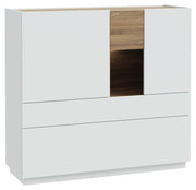 Highboard LEWISVILLE 3-trg. Dekor Secret Grey / Valencia Oak von Forte