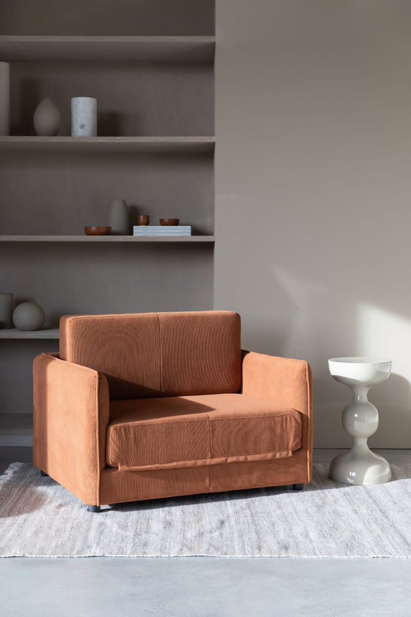 Schlafsofa Loveseat JOPIE in Braun