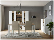 Esstisch Ausziehtisch LEWISVILLE Optik Secret Grey / Valencia Eiche