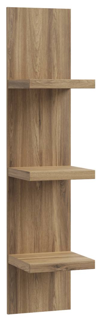 Wohnwand LEWISVILLE Wohnzimmer 3-tlg Optik Secret Grey / Valencia Oak