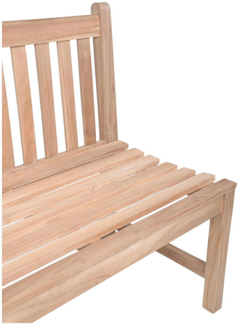 Teak Gartenbank SOLO 3-Sitzer 150 cm ohne Armlehne