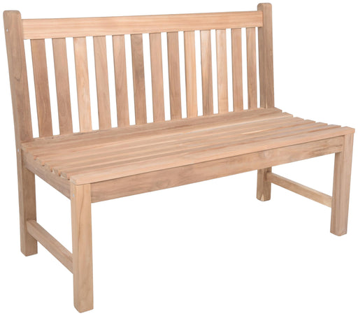 Teak Gartenbank SOLO 2-Sitzer 120 cm ohne Armlehne