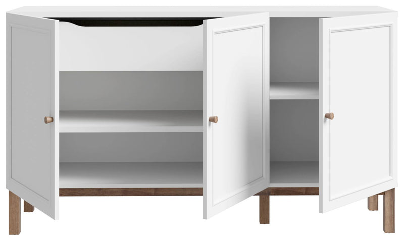 Sideboard PENKRIDGE mit 3 Türen Secret Grey im modernen Landhausstil