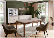Sideboard PENKRIDGE mit 3 Türen Secret Grey im modernen Landhausstil