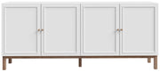 Sideboard PENKRIDGE mit 4 Türen Secret Grey im modernen Landhausstil