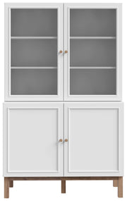 Highboard Vitrine PENKRIDGE Küchenbuffet in Secret Grey / Schlammeiche