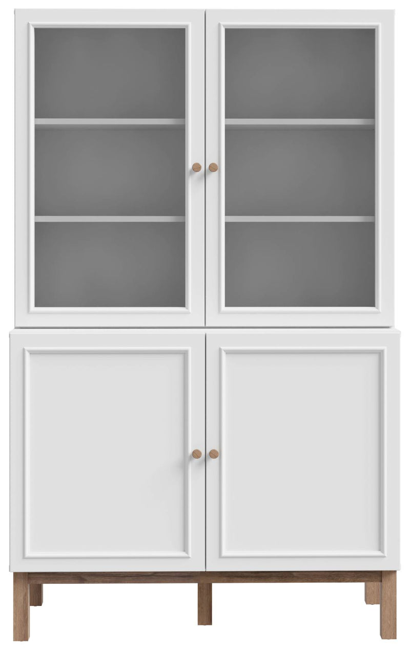 Highboard Vitrine PENKRIDGE Küchenbuffet in Secret Grey / Schlammeiche
