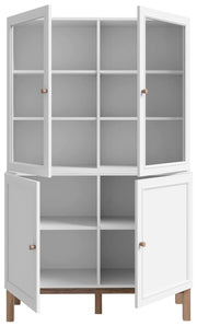 Highboard Vitrine PENKRIDGE Küchenbuffet in Secret Grey / Schlammeiche