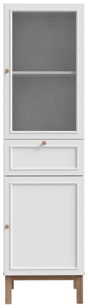 Highboard Vitrine PENKRIDGE mit 2 Türen in Secret Grey / Schlammeiche